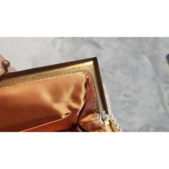 Whiting & Davis Cream Mesh Purse - Picture 5 of 8